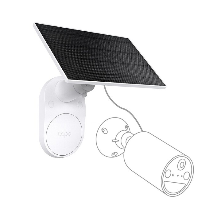 Painel solar TP-Link Tapo A201, cabo de 4 m, ângulo ajustável, proteção IP65, compatível com câmeras