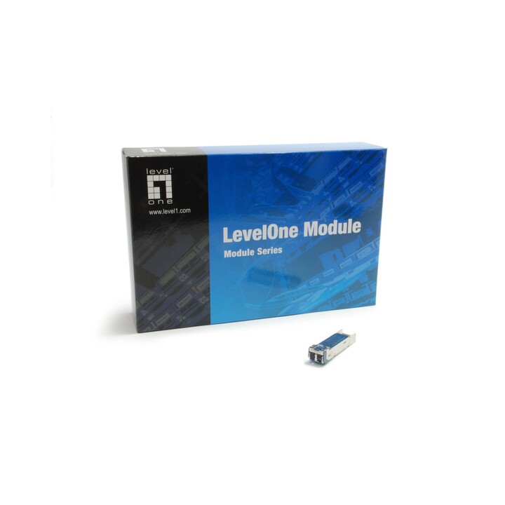 LevelOne GVT-0301 single-mode SFP transceiver LC 10km silver