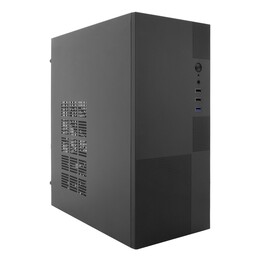 Coolbox M440 MicroATX-Gehäuse, 250-mm-GPU, 1 x 3,5, 1 x 2,5, 500-W-Netzteil, schwarz