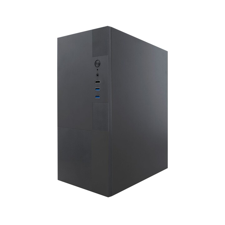 Coolbox M440 MicroATX Case, GPU da 250 mm, 1x3.5, 1x2.5, alimentatore da 500 W, nero