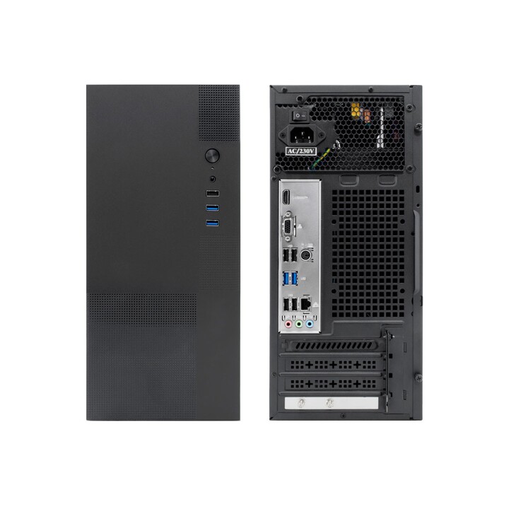 Coolbox M440 MicroATX Case, GPU da 250 mm, 1x3.5, 1x2.5, alimentatore da 500 W, nero