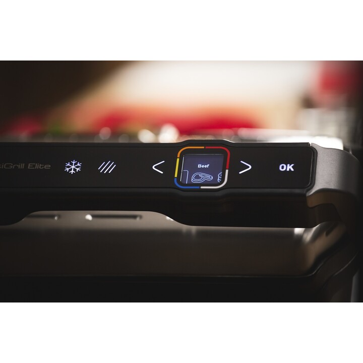 Tefal OptiGrill Elite, elétrico, preto/prata