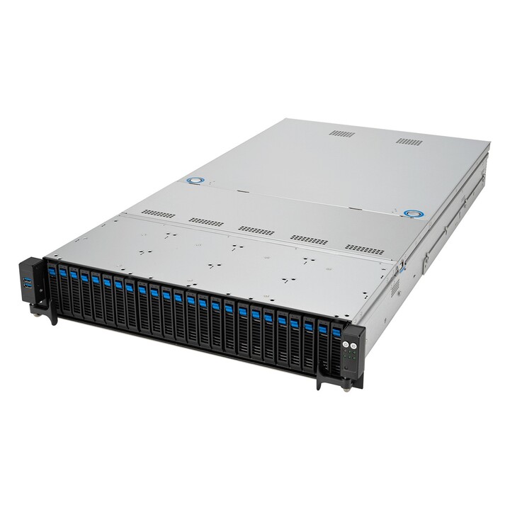 Piattaforma rack Asus (2U) RS521A-E12-RS24U AMD Epyc 9005/9004 (16x NVMe/8x SATA HS, 2xM.2, 2x1Gbe, IPMI, 1+1 2000W)