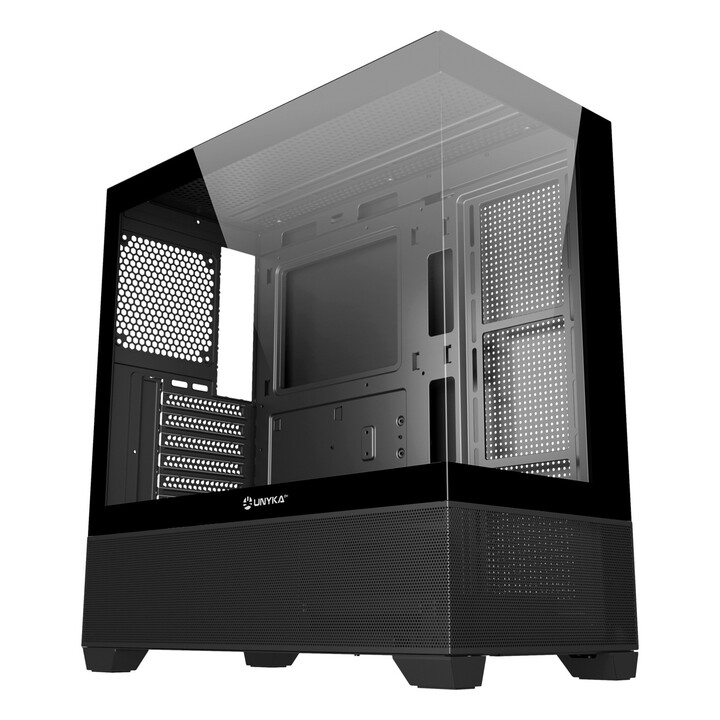 Unyka dévoile un boîtier gaming noir 2USB3.0 1USB-C Gen2 ATX
