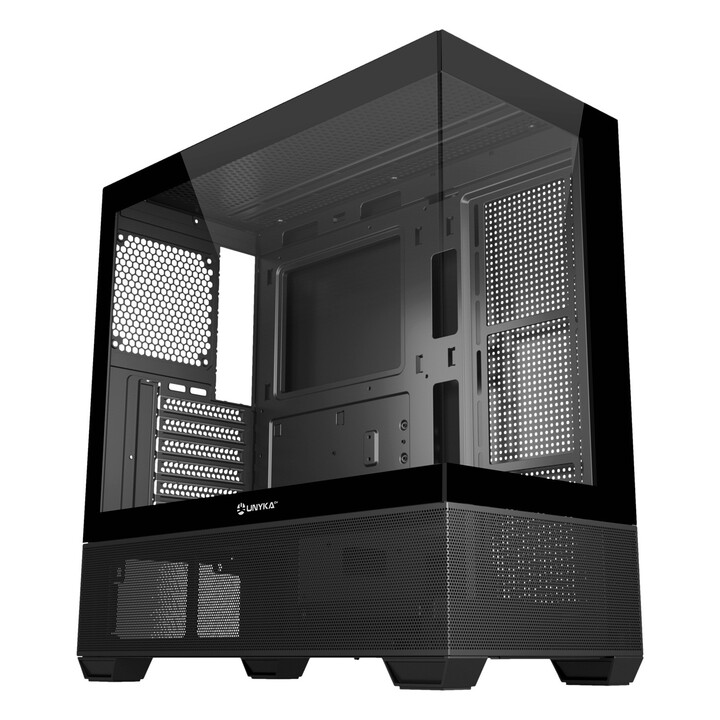 Caja atx unyka revelat gaming black 2usb3,0 1usb-c gen2