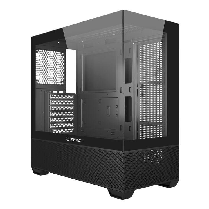 Unyka dévoile un boîtier gaming noir 2USB3.0 1USB-C Gen2 ATX