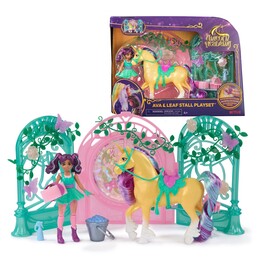 Conjunto de brinquedos Unicorn Academy Ava e Leaf Stall