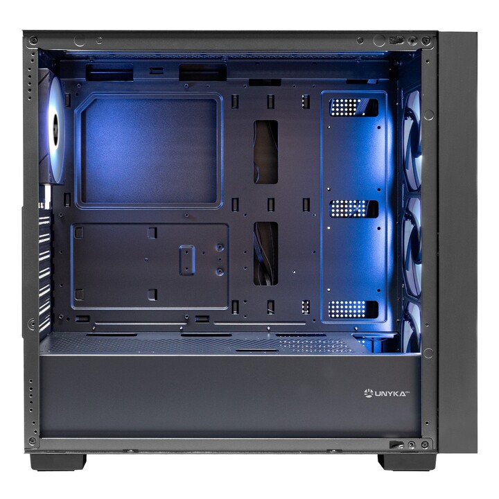 Caja e-atx torre unyka revelat mesh black 2x3.5" 2x2.5" 2xusb3.0 1xusb-c gpu 425mm