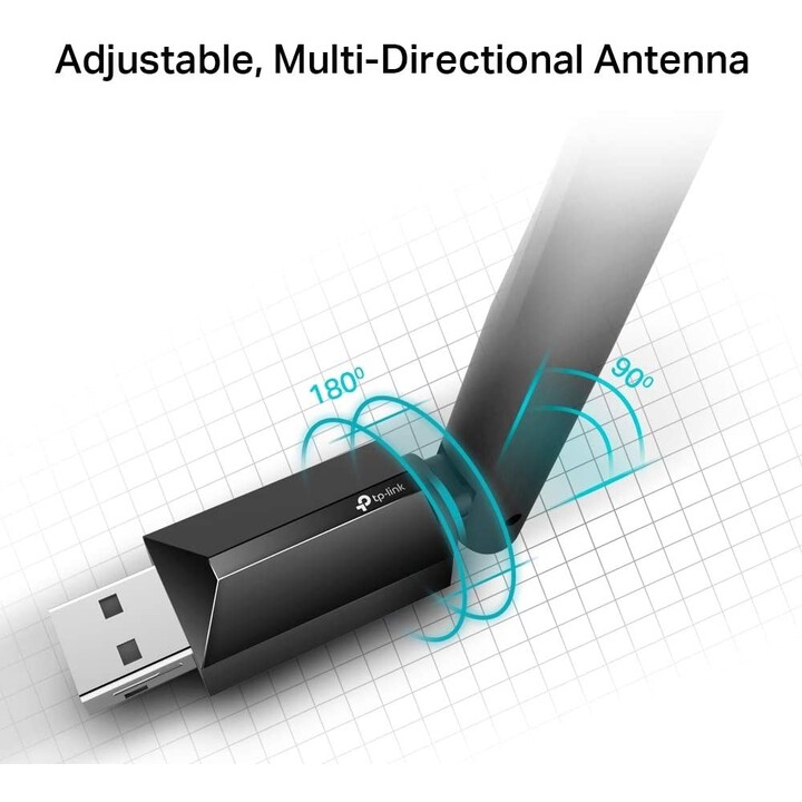 Adapter USB - WiFi TP-Link Archer T2U Plus 600Mbps