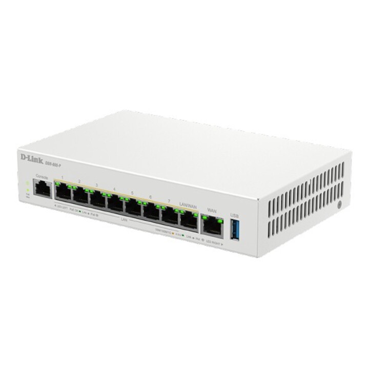 VPN router firewall switch d-link dbr-600-p 1xgiga/2.5g wan 1xgiga/2.5g wan/lan 7xgiga/2.5g/lan poe