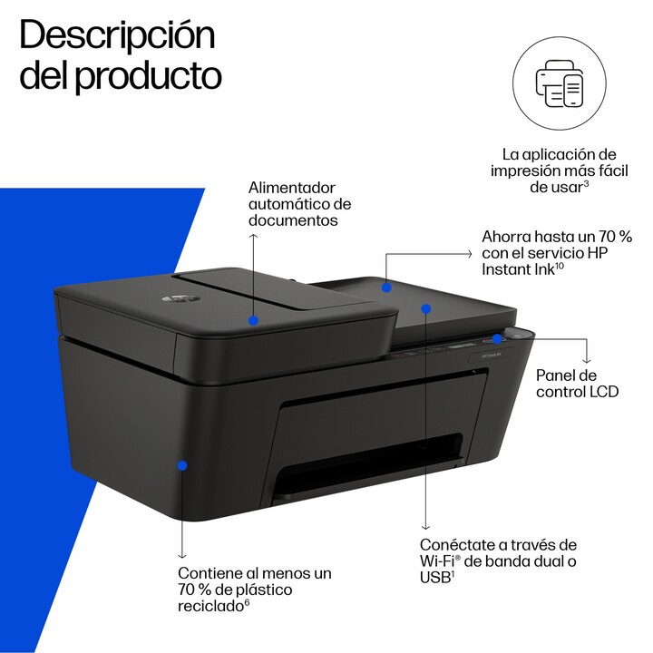 Impressora multifuncional jato de tinta HP Deskjet 4310