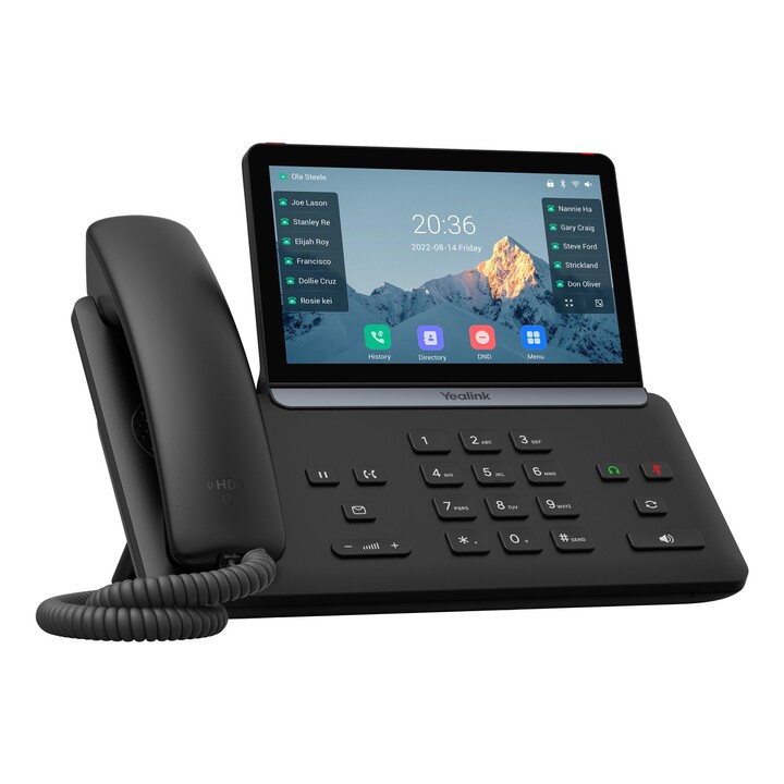 Téléphone VoIP Yealink SIP-T87W avec identification de l´appelant