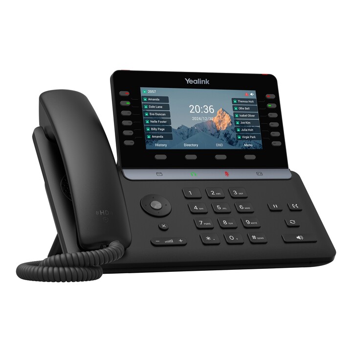 Telefone VoIP Yealink SIP-T85W com identificador de chamadas