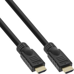 InLine High Speed Premium - Cavo HDMI con Ethernet - HDMI (M) a HDMI (M) - 12,5 m - Triplo isolamento - Nero