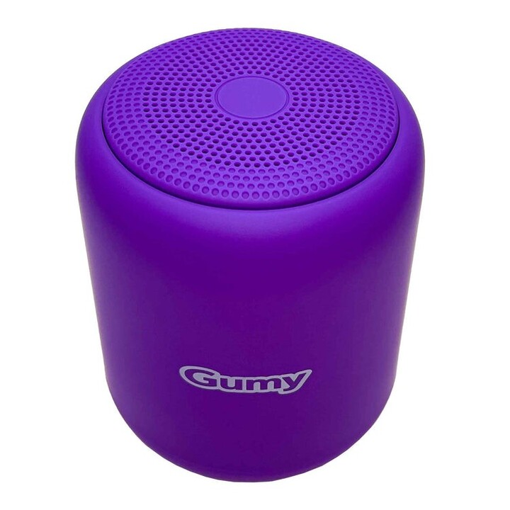 Caixa de som Bluetooth portátil JVC SP-SG10BTV 5W RMS BT 5.3 microSD com bateria de 8 horas, cor violeta.