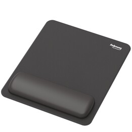 Fellowes Breyta Recycled Black Wrist Rest Mouse Pad 100142555