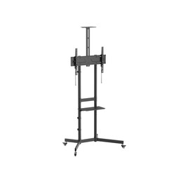 Support de sol à roulettes 650636 pour écrans de 37" à 70" (VESA max. 600 x 400 mm, charge maximale 70 kg).