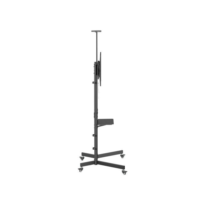 Bodenständer mit Rollen, passend für Bildschirme von 37" bis 70", max. VESA 600x400, Tragkraft 70 kg.