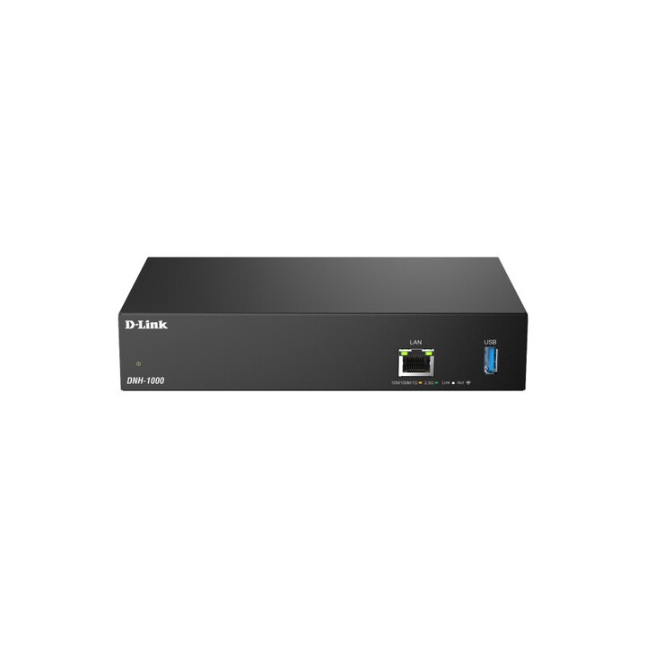 D-Link DNH-1000 controller manages up to 500 APS, 1x2.5G e LAN, 1xUSB 3.0 Nuclias Connect