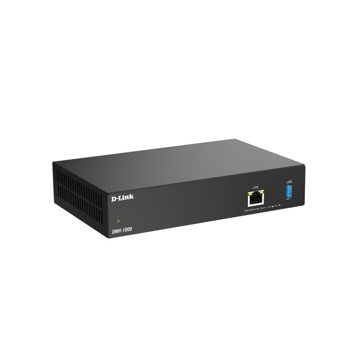 Der D-Link DNH-1000 Controller verwaltet bis zu 500 APS, 1x2,5G e LAN, 1xUSB 3.0 Nuclias Connect