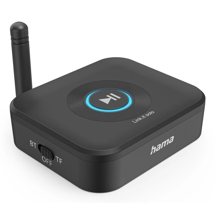Hama Bluetooth-Adapter 00205321 link.it Empfänger (nur Empfänger) BT5.3 Klinkenstecker USB-C microSD 50 MB