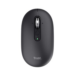 Mouse Trust Wireless Seron Hypscroll Slim 400-2400dpi 6 botões recarregável fsc grs preto