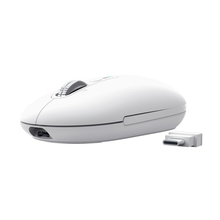 Mouse trust wireless seron hypscroll slim 400-2400dpi 6 botones recargable fsc grs blanco