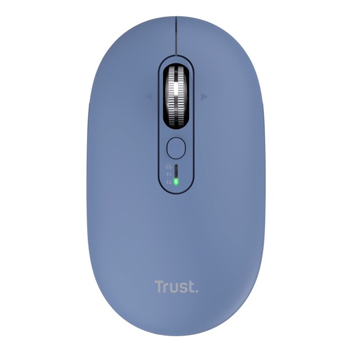 Mouse trust wireless seron hypscroll slim 400-2400dpi 6 botones recargable fsc grs azul