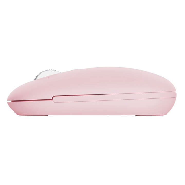 Mouse trust wireless seron hypscroll slim 400-2400dpi 6 buttons rechargeable fsc grs pink