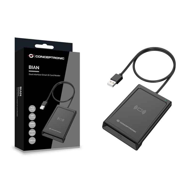 Conceptronic external USB DNI reader BIAN11B DNI 4.0 EID and NFC