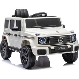 Coche eléctrico para niños LEANToys Mercedes G 2580 31757, 24 V, 4x4, blanco