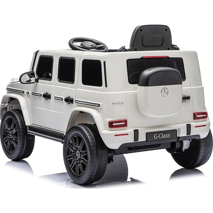 LEANToys Mercedes G 2580 31757 Voiture électrique 4x4 à 24 V, blanche