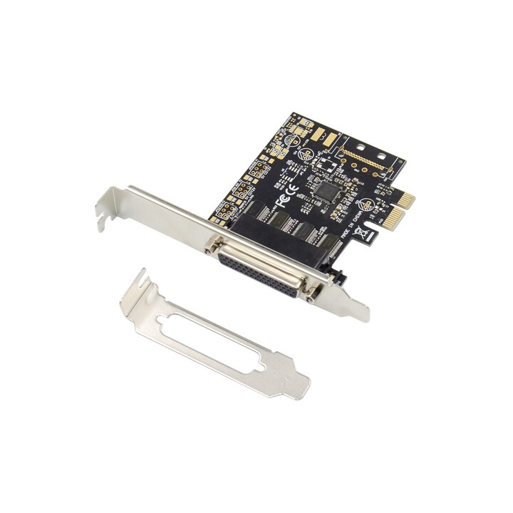 Conceptronic PCIe-Controller, 4-Port seriell kompatibel, Low-Profile-Bauform
