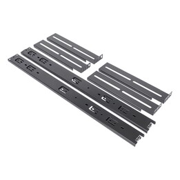 Kit de railes unykach 52094 para caja rack de 1u a 4u material acero pintado negro sistema telescopi