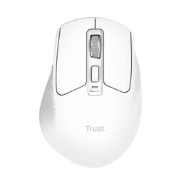 Mouse trust wireless niven bt/2.4ghz 7 buttons 800-3200dpi rechargeable white color.