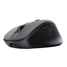 Mouse trust wireless zevo bt/2.4ghz 6 botones 1200-3200dpi recargable color negro.