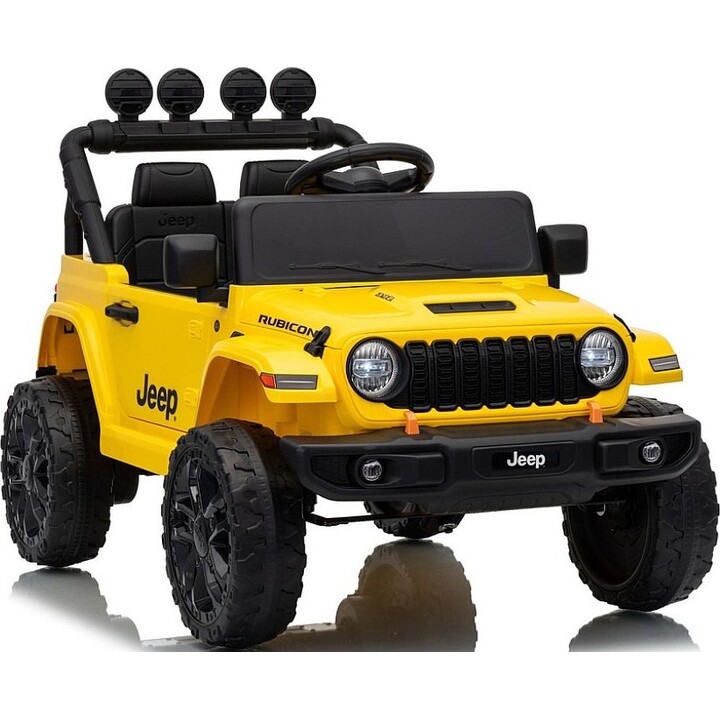 Coche eléctrico Jeep Rubicon DK-JWR558 31769 de 24 V, color amarillo