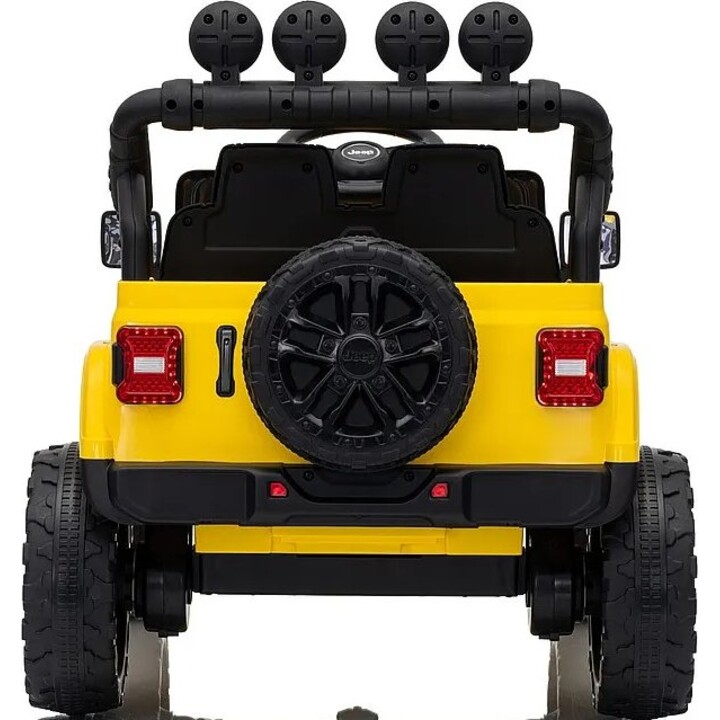 Jeep Rubicon DK-JWR558 31769 24-V-Elektro-Aufsitzauto, gelb
