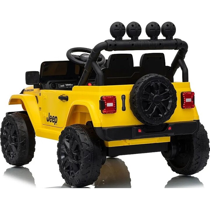 Jeep Rubicon DK-JWR558 31769 24-V-Elektro-Aufsitzauto, gelb