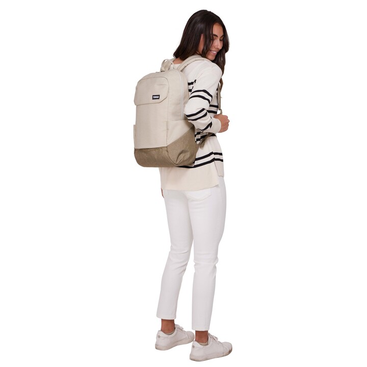 Thule Lithos TLBP216 Pelican Rucksack Lässiger Rucksack Cremefarben, Braun Polyester