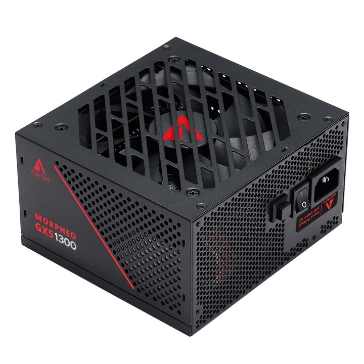 Fuente de alimentacion modular abysm 1300w morpheo gx5 atx 3.1 platinum japonese cap negro