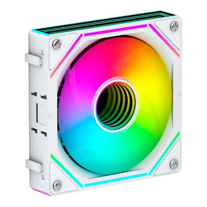 Abysm liquid cooling system ab324012 oceanic lcd 240 white argb dual fan