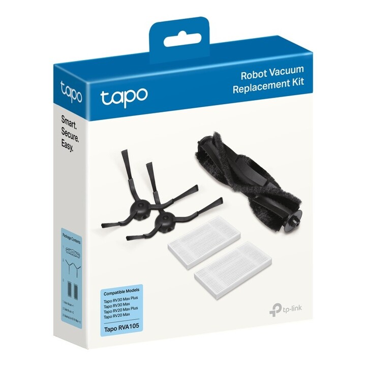 Kit de recambios robot aspirador tp-link tapo rva105 cepillo principal y lateral filtro hepa