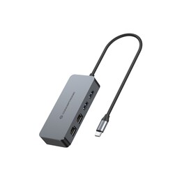 Conceptronic abby24g usb-c to ethernet rj45 adapter 2 gigabit ports with usb 3.2 hub x2 ports