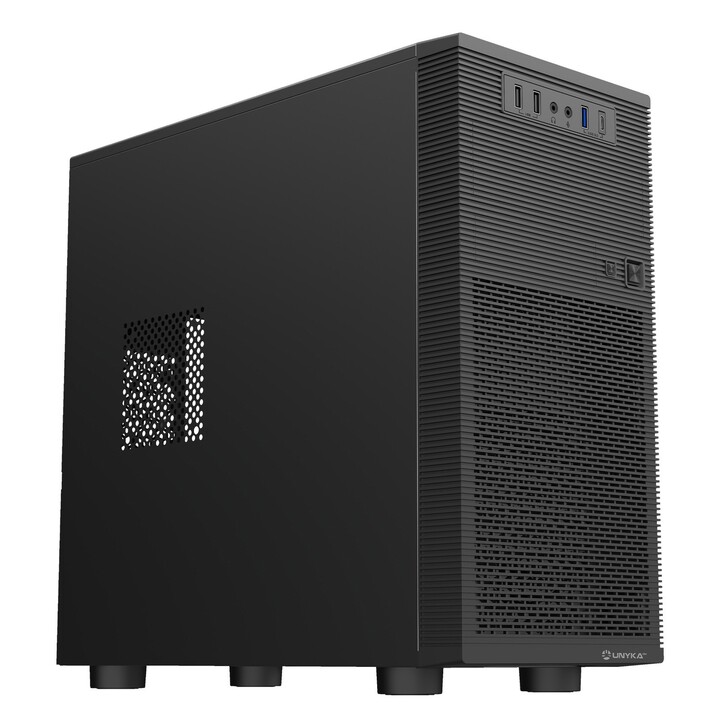 Case Micro ATX Unykach Aero C15 UK52015 con griglia frontale, altezza massima dissipatore CPU 150 mm, altezza massima GPU 295 mm