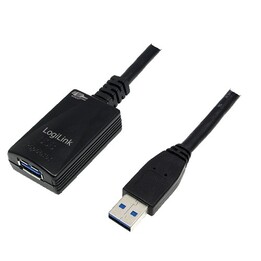LogiLink 5.0m USB 3.0 M/F cable USB USB 3.2 Gen 1 (3.1 Gen 1) 5 m USB A 5 Gbit/s Negro