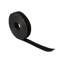 Kabelbinder, Klettband, 10 m, Schwarz