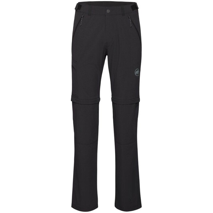 Pantalones de senderismo Mammut Runbold IV con perneras desmontables, negros, talla L, 632414
