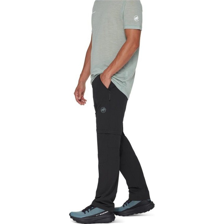 Pantalones de senderismo Mammut Runbold IV con perneras desmontables, negros, talla L, 632414