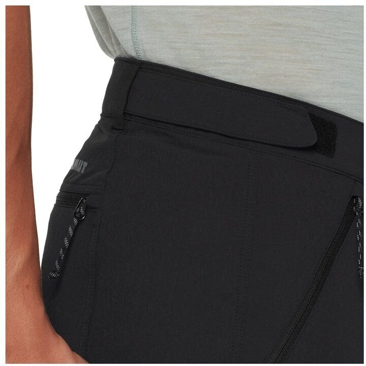 Calças de caminhada Mammut Runbold IV com pernas destacáveis, pretas, tamanho L, 632414